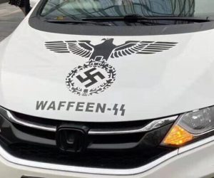 Chinese car Nazi symbols